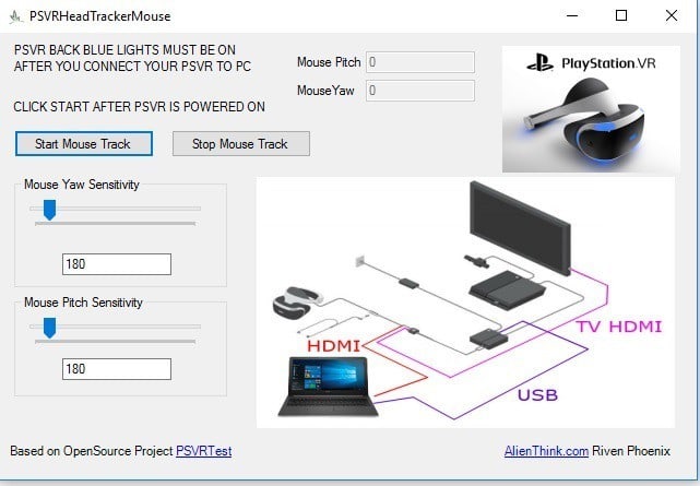 how to use the psvr on pc