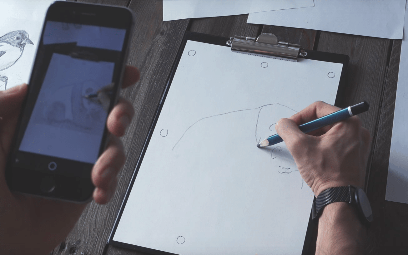 Как срисовать фото с телефона на бумагу SketchAR: Augmented Reality App für iOS veröffentlicht - VR ∙ Nerds